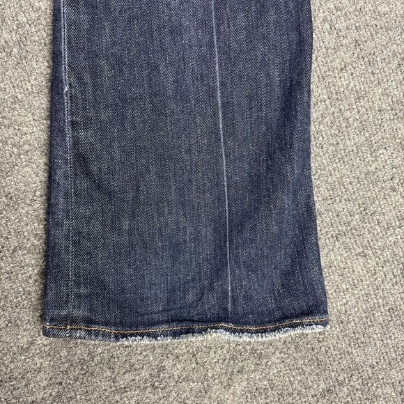 7 For All Mankind Flare Jeans Women's 30 Blue Dark Wash - Picture 6 of 12